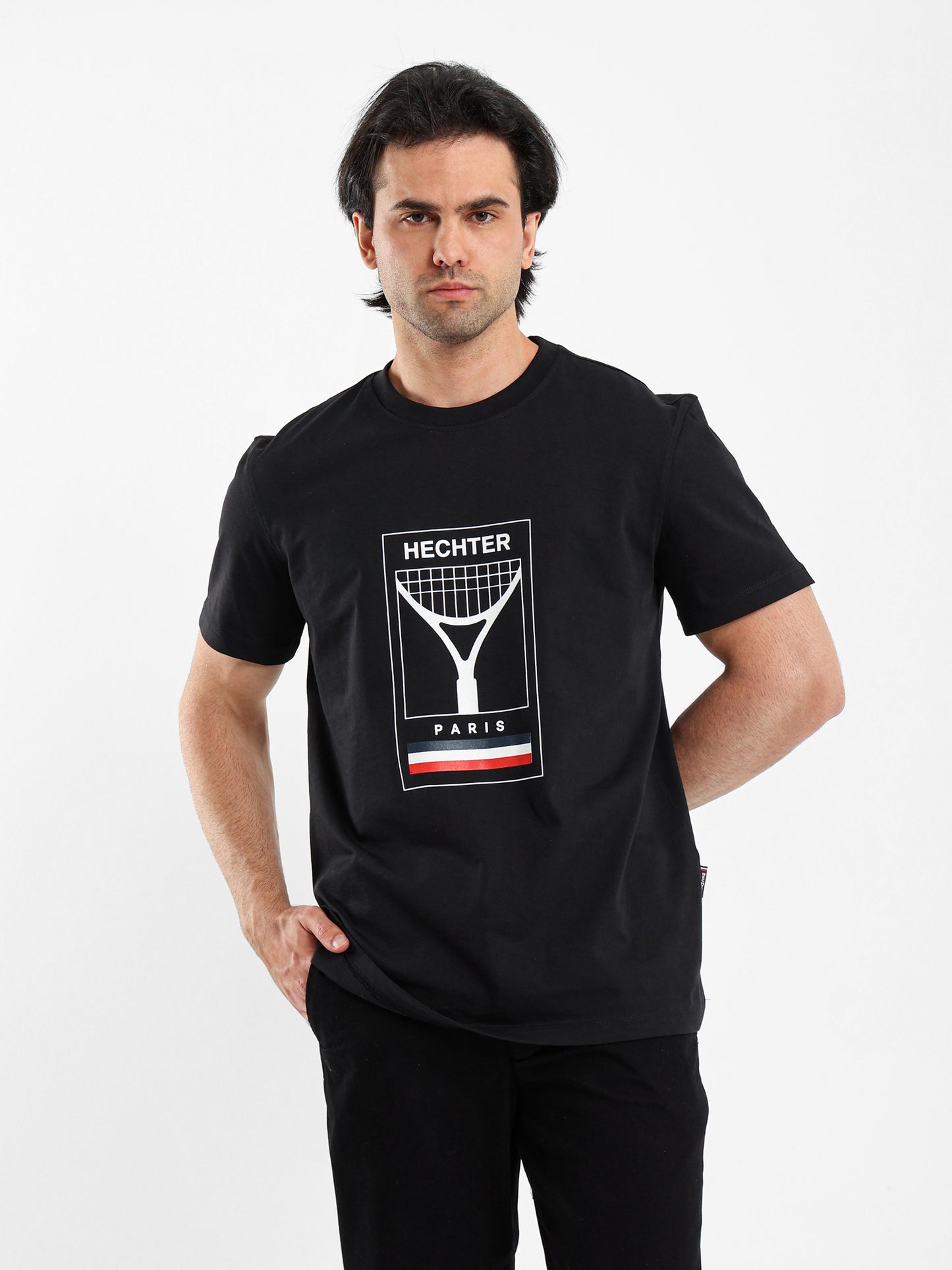 Casual Crew Neck T-Shirt with Placement Print