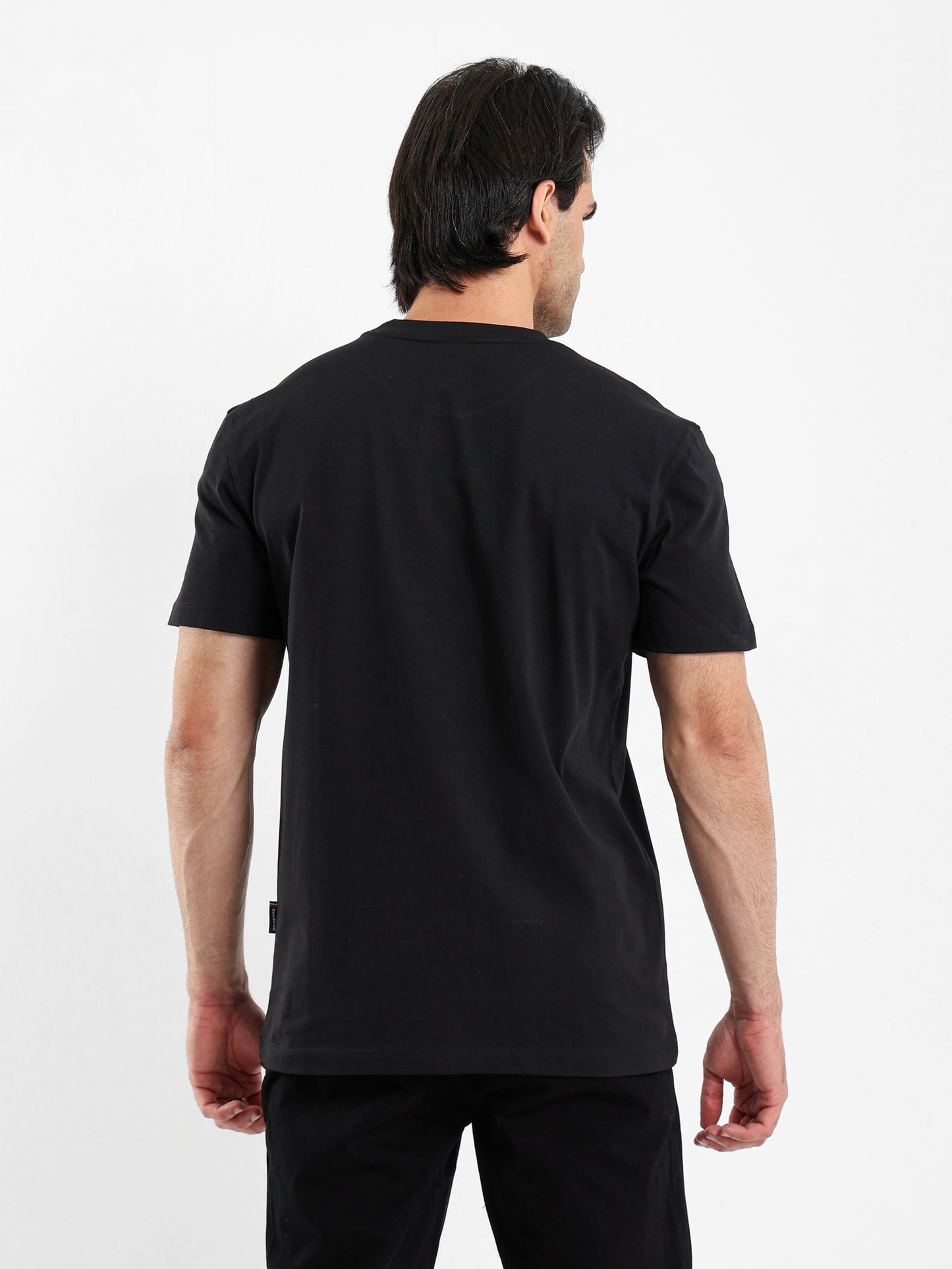 Casual Crew Neck T-Shirt with Placement Print