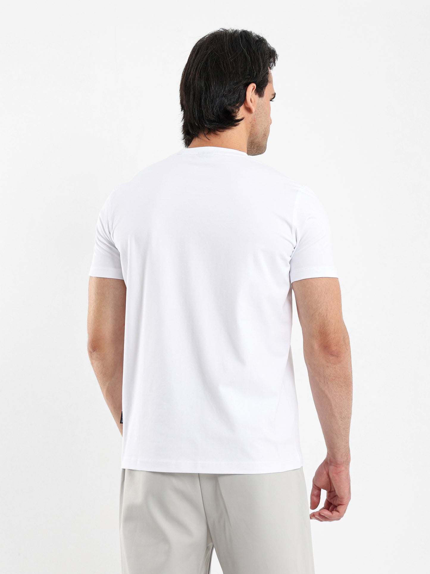 Round Neck Hechter Paris Print T-Shirt