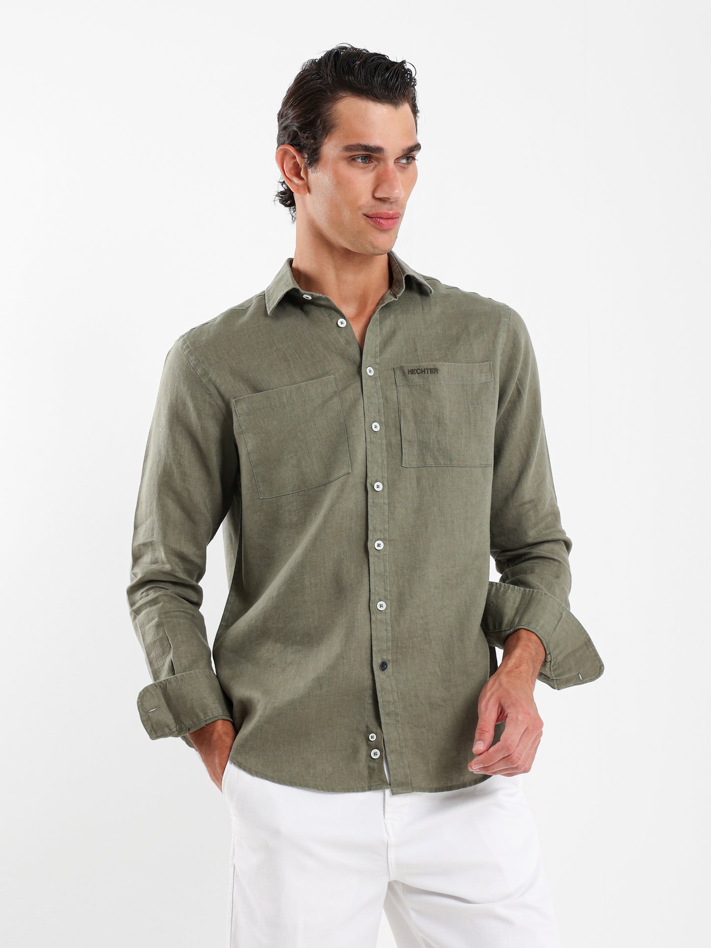 Kent Collar Linen Shirt