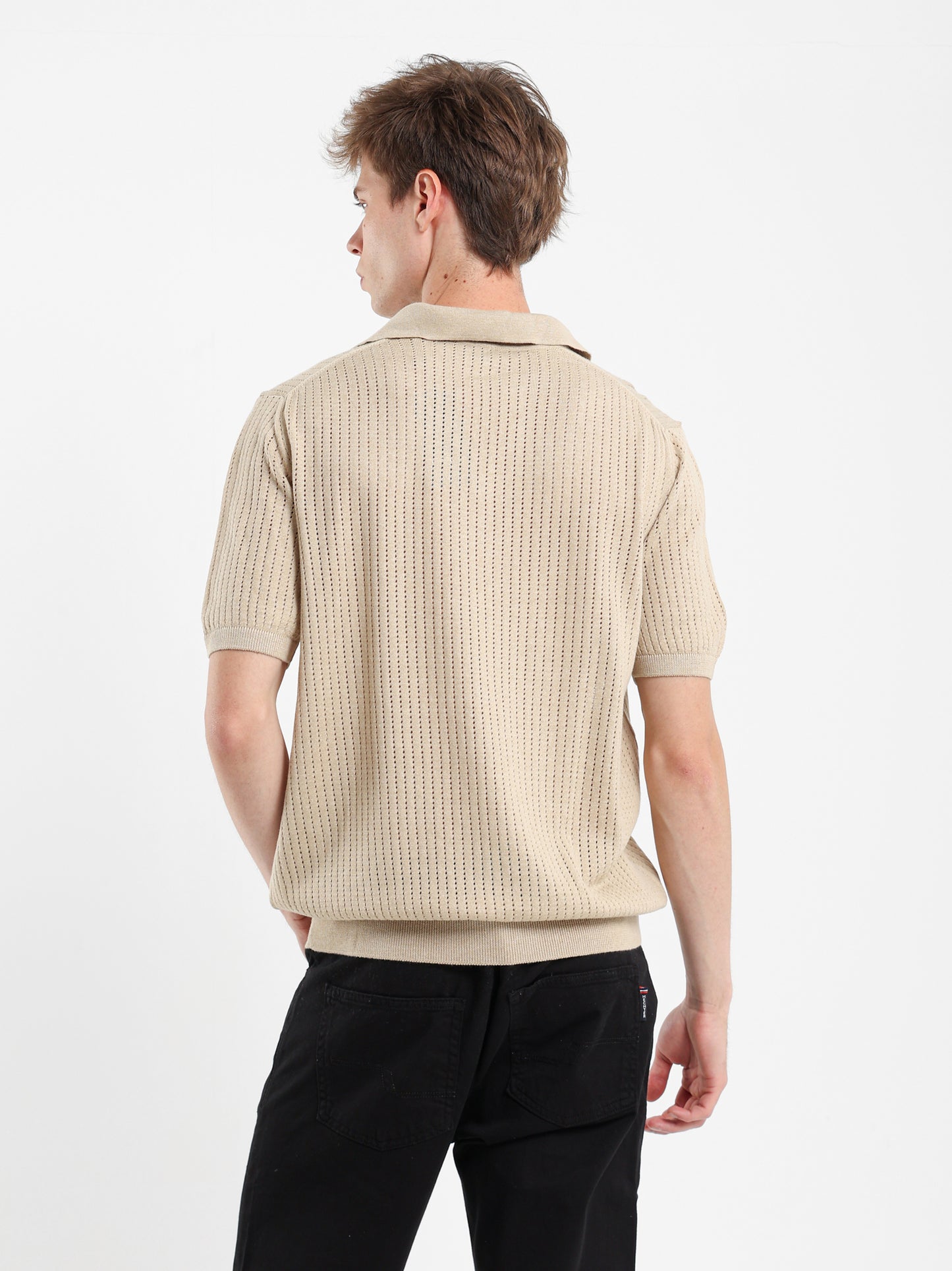 Polo Jacquard Knitwear T-Shirt