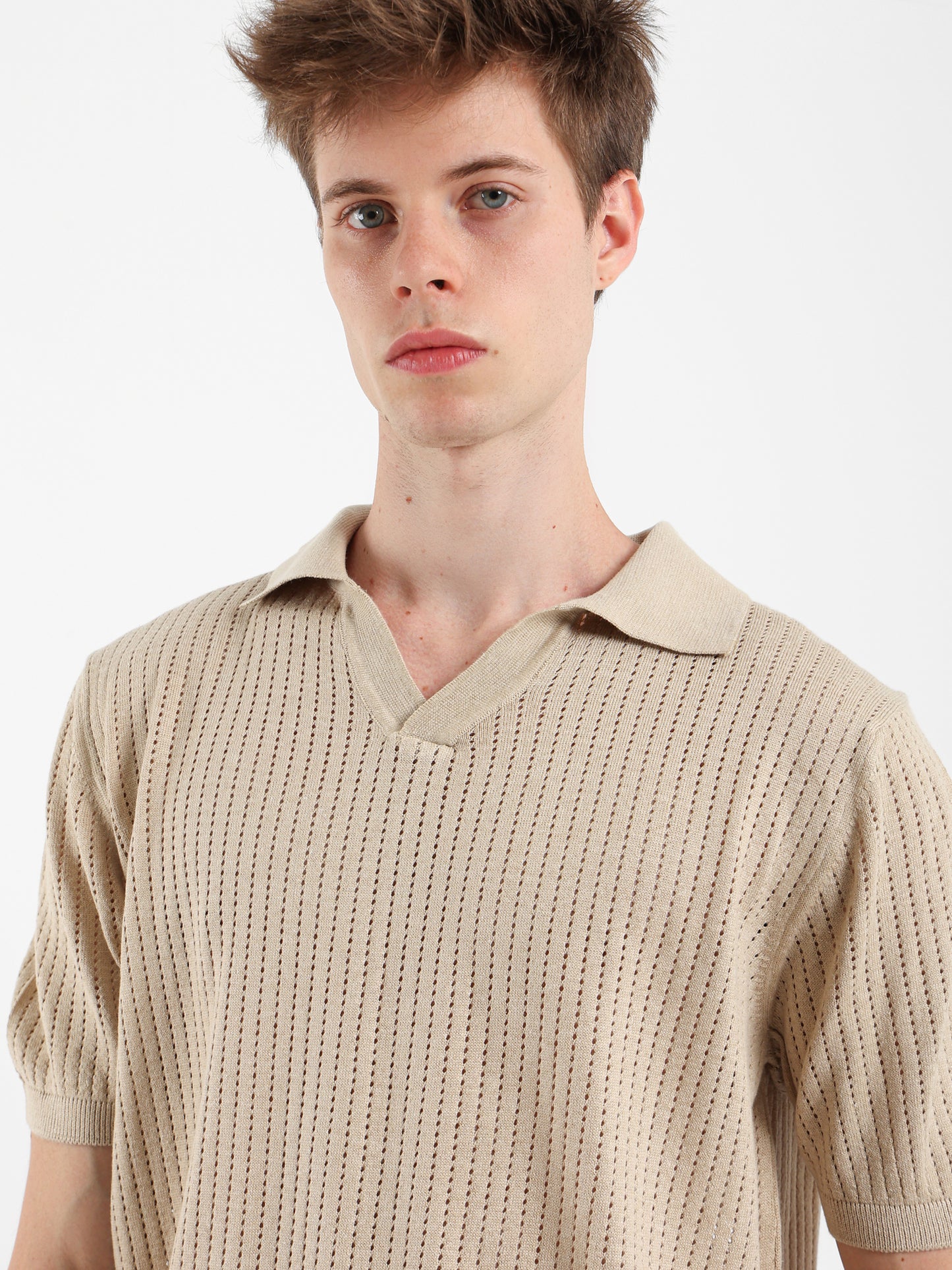 Polo Jacquard Knitwear T-Shirt