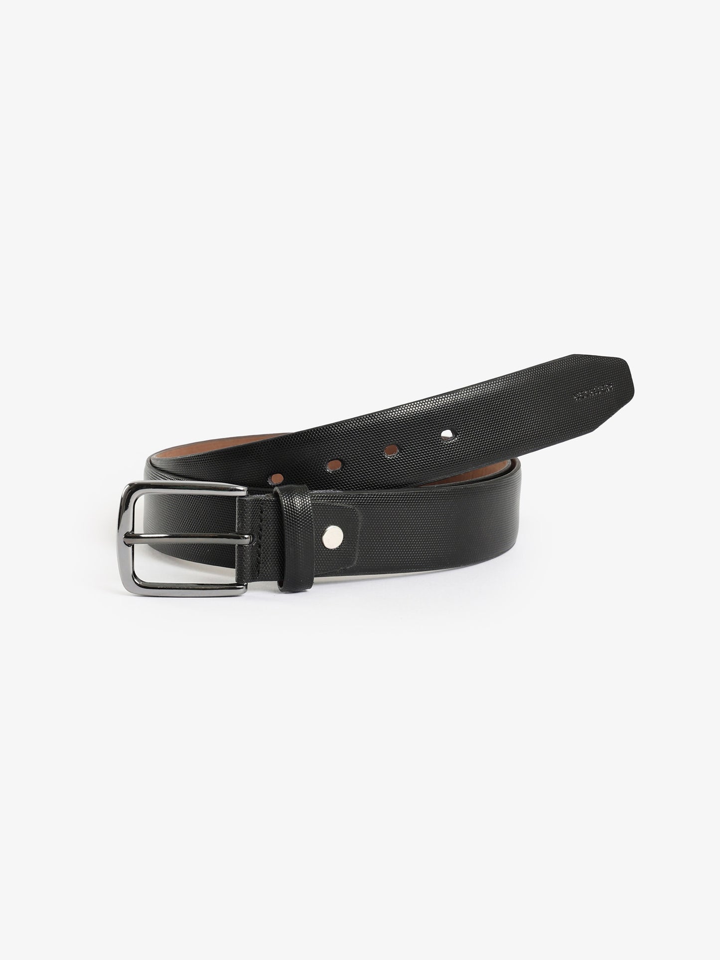 Textured Leather Belt