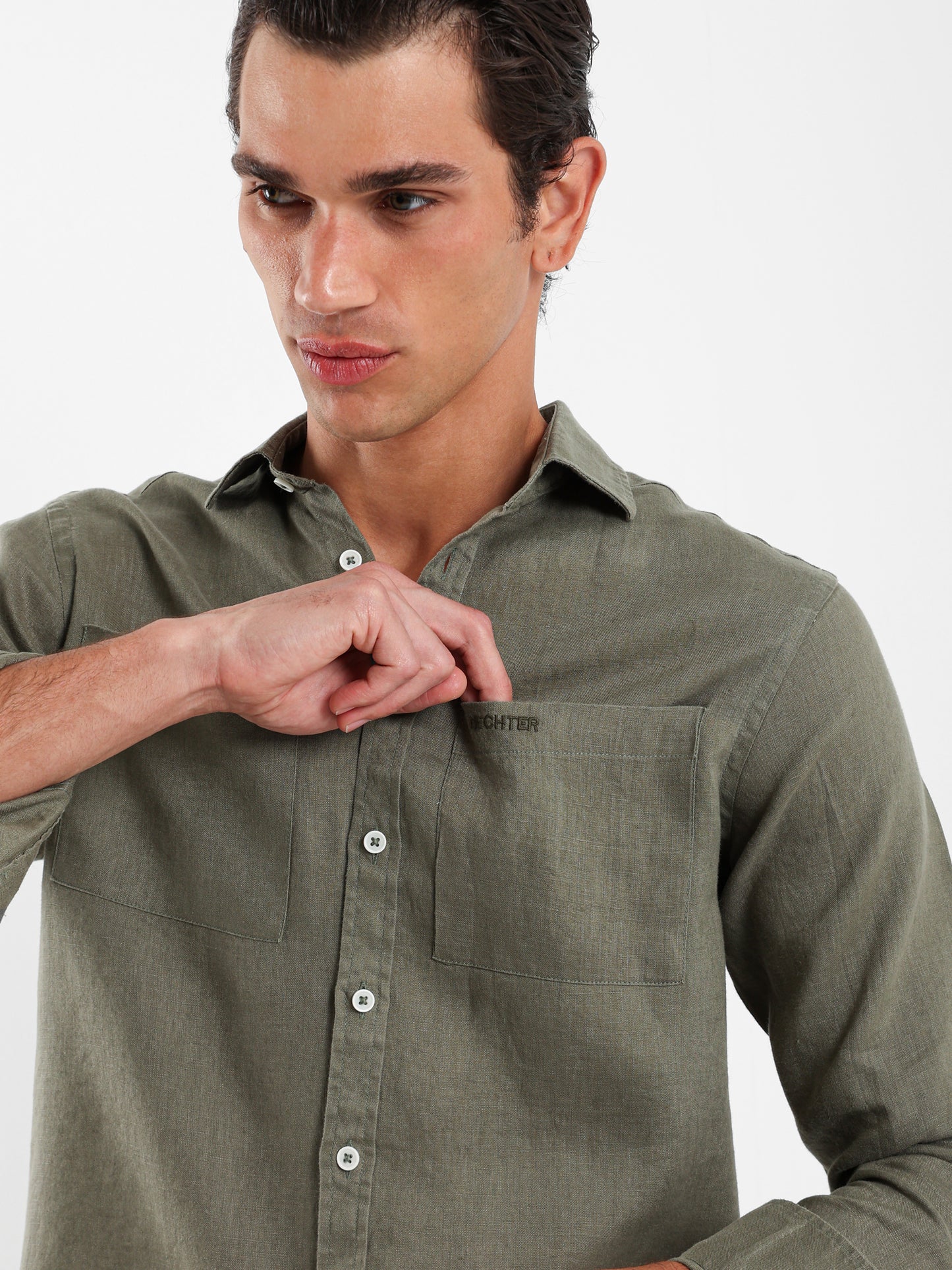 Kent Collar Linen Shirt