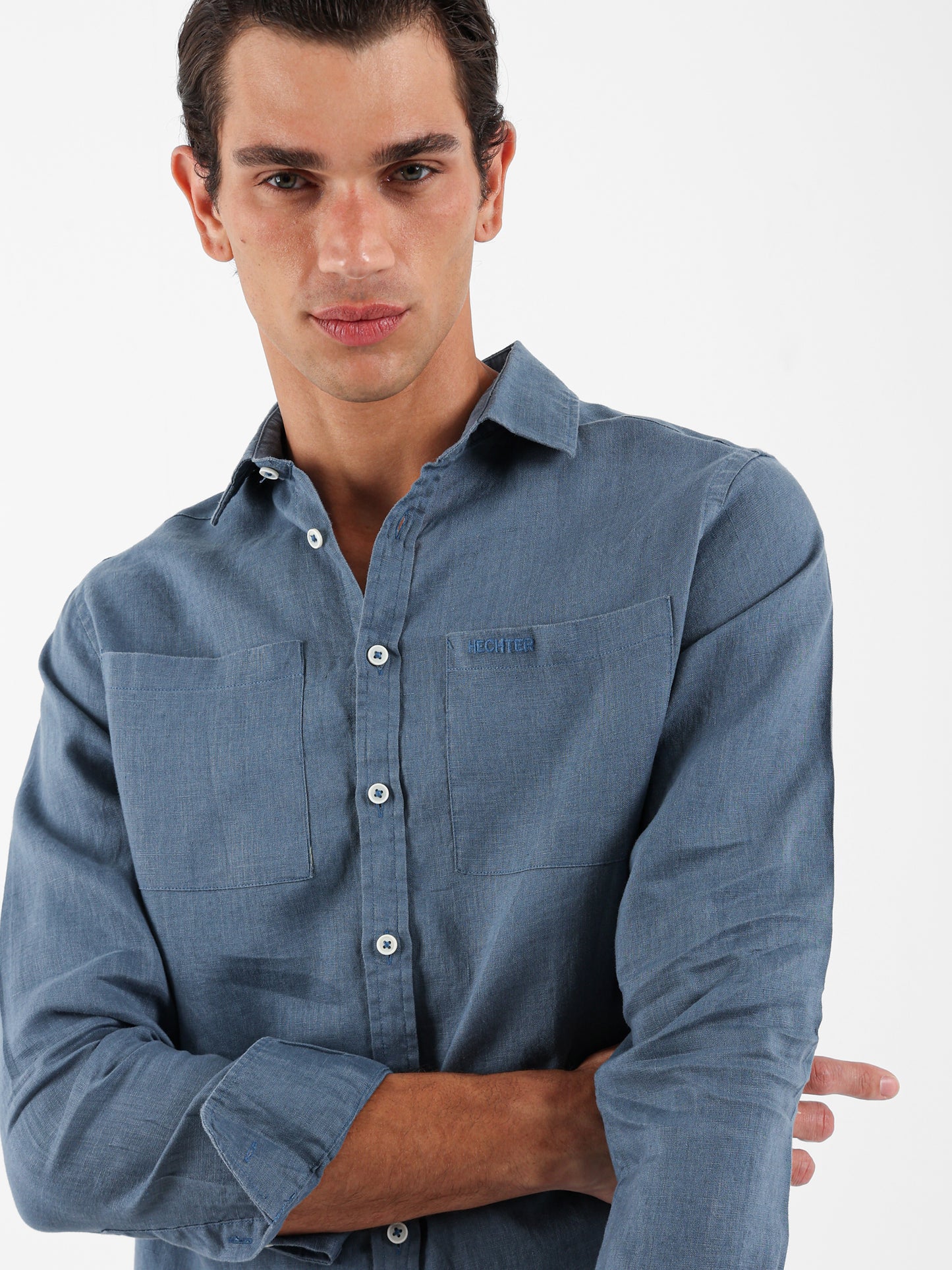Kent Collar Linen Shirt