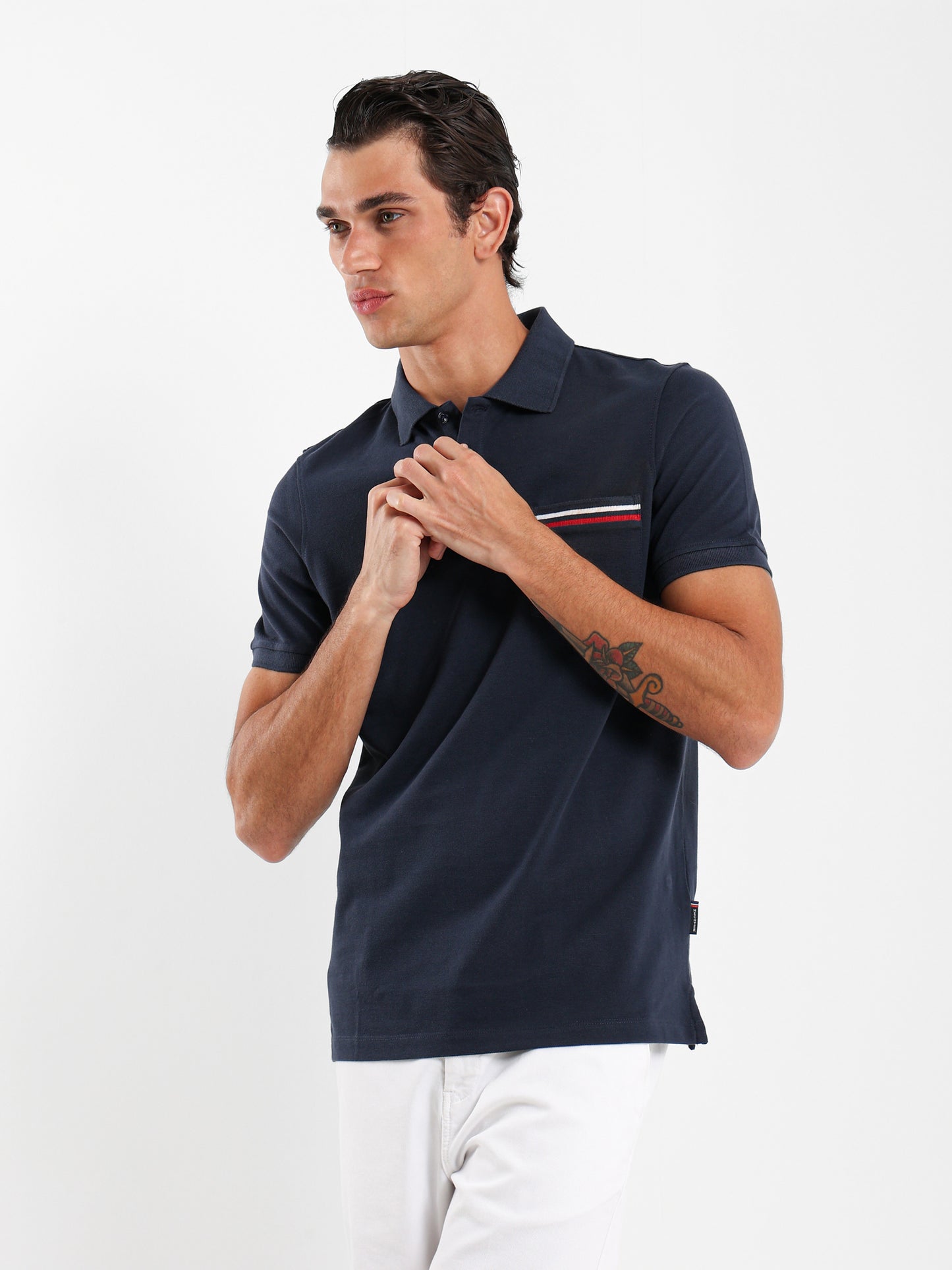 Pique Chest Pocket Polo