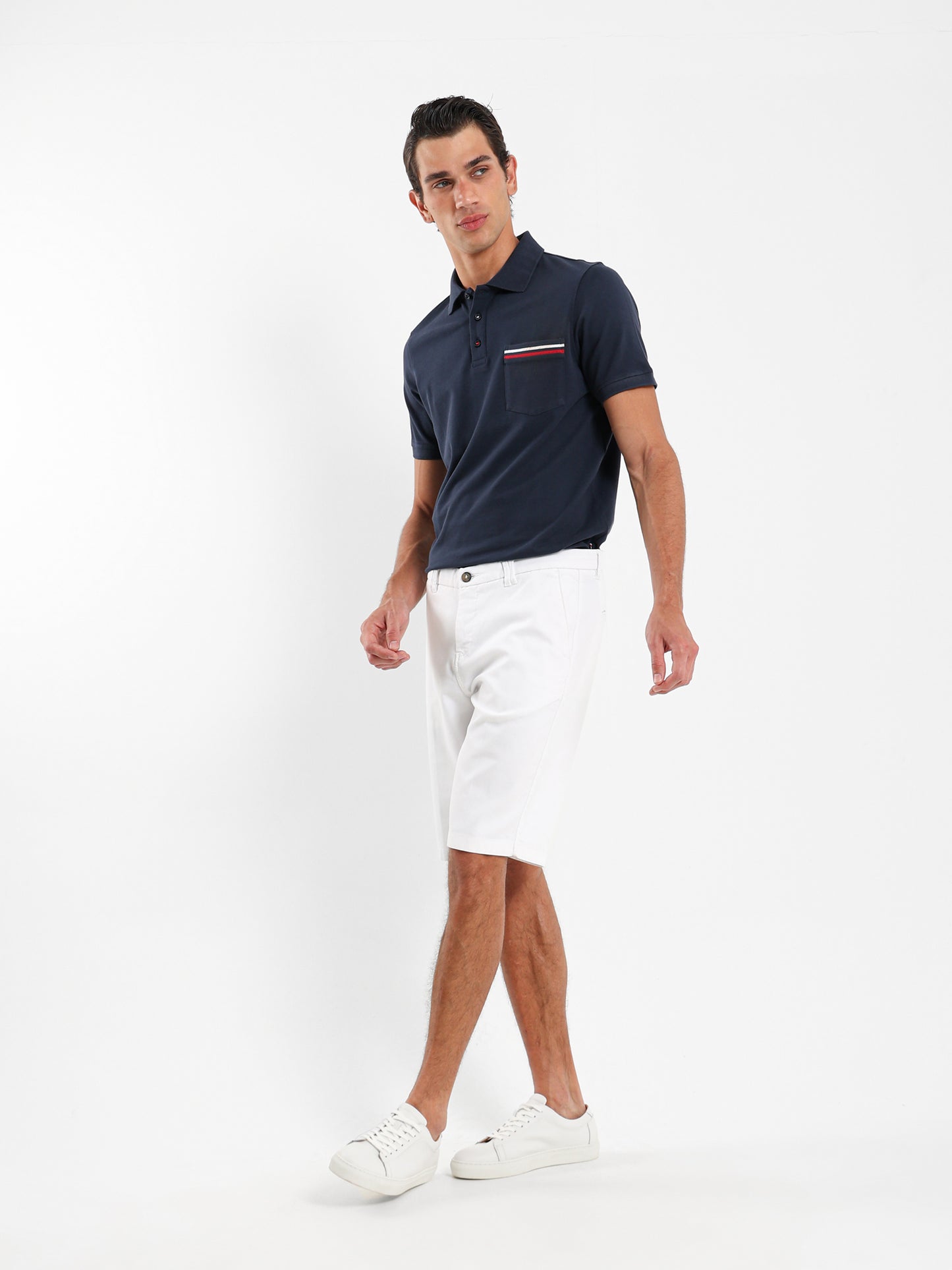 Pique Chest Pocket Polo