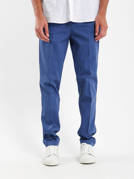 Flat Pockets Pique Casual Pants