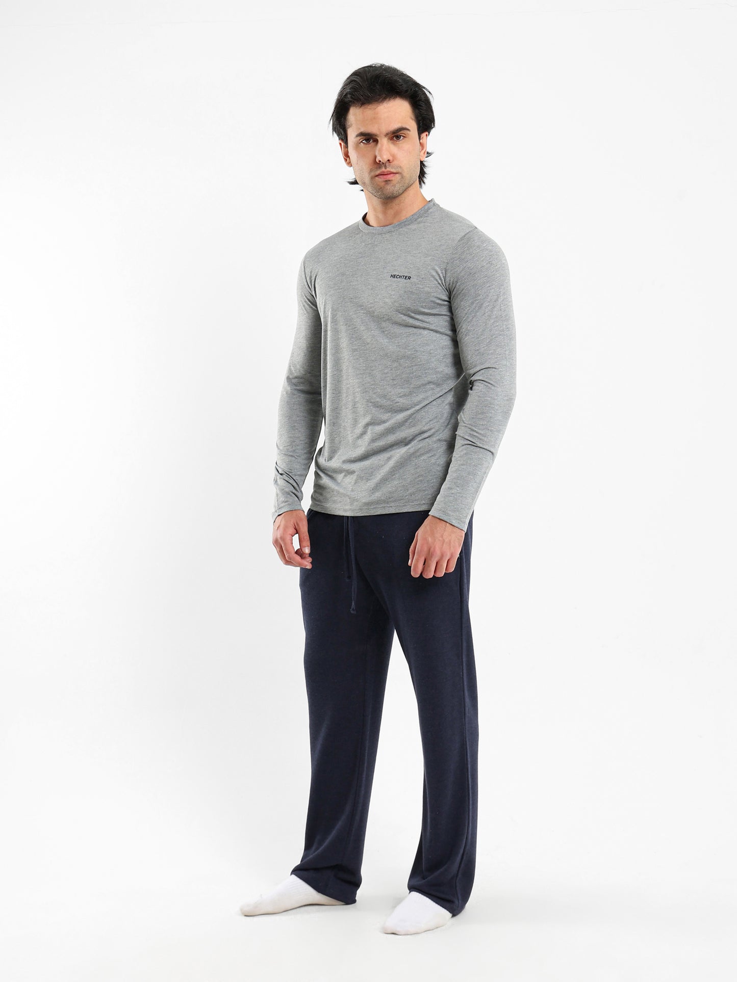 Long Sleeve Pajama Set Top With Matching Pants
