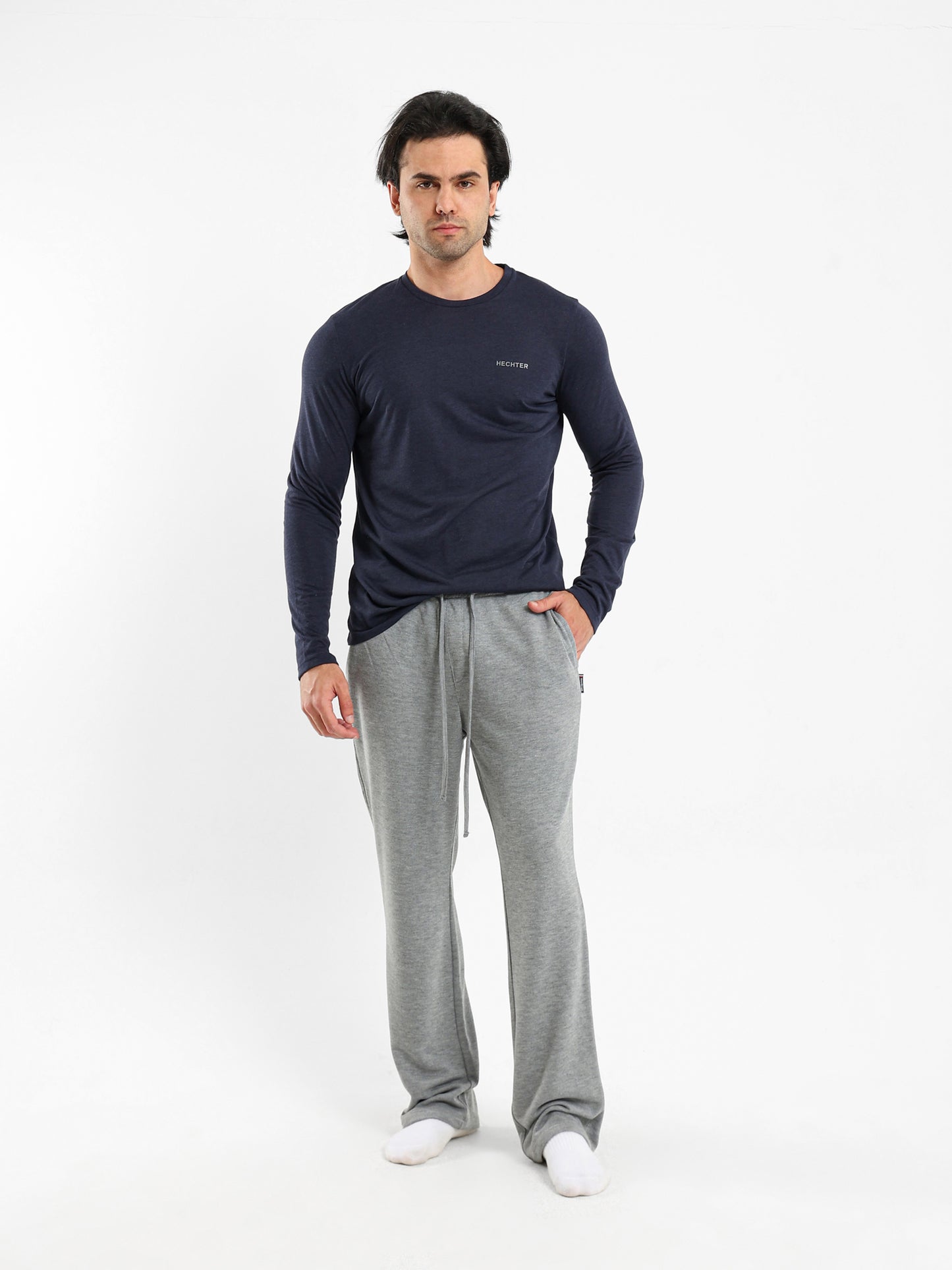 Long Sleeve Pajama Set Top With Matching Pants