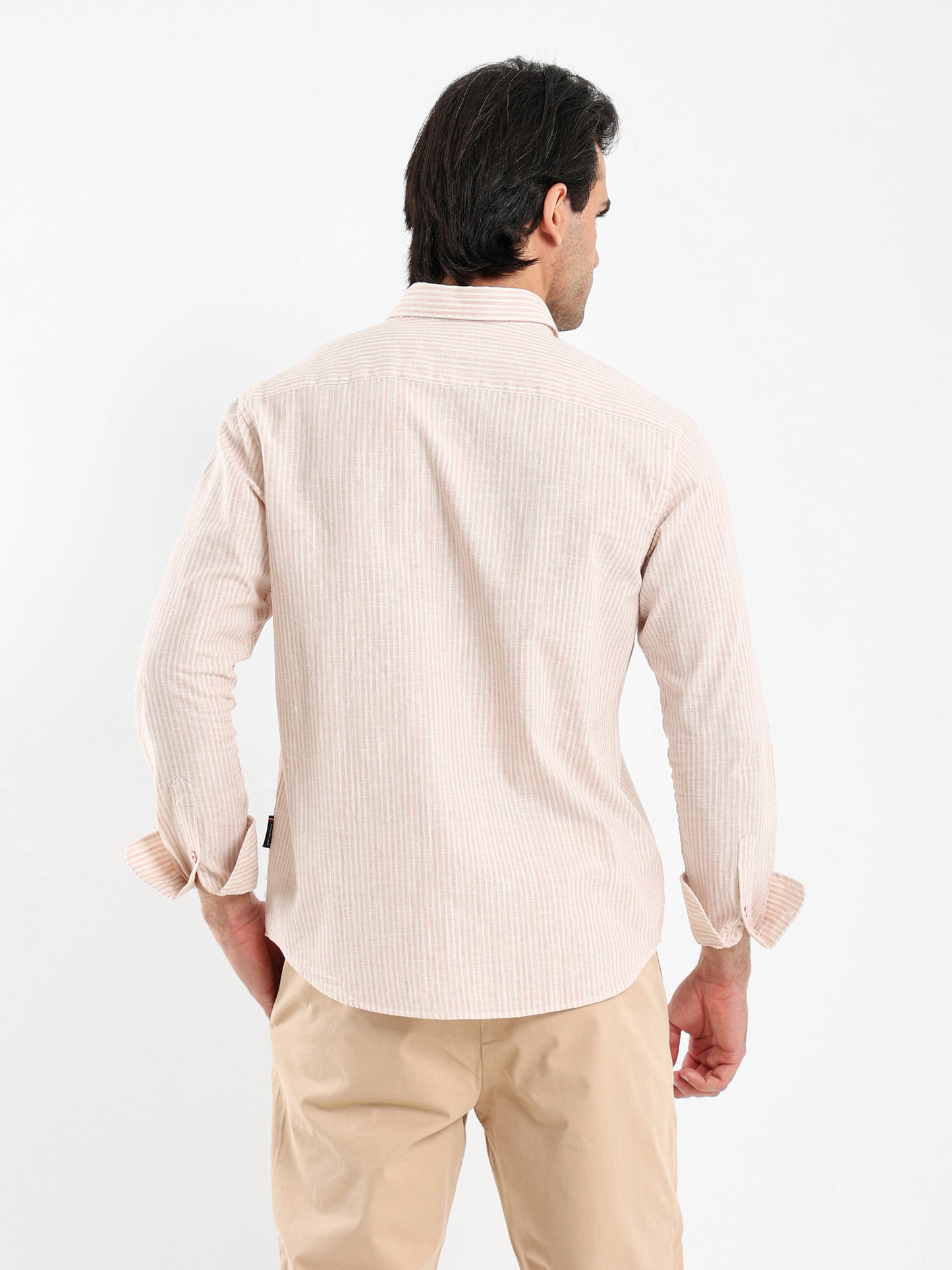 Striped Shirt with Kent Collar