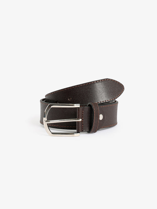 Stitched Leather Belt Casual