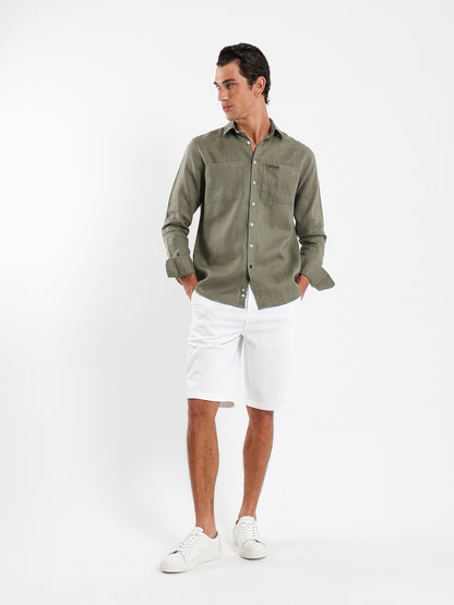 Kent Collar Linen Shirt