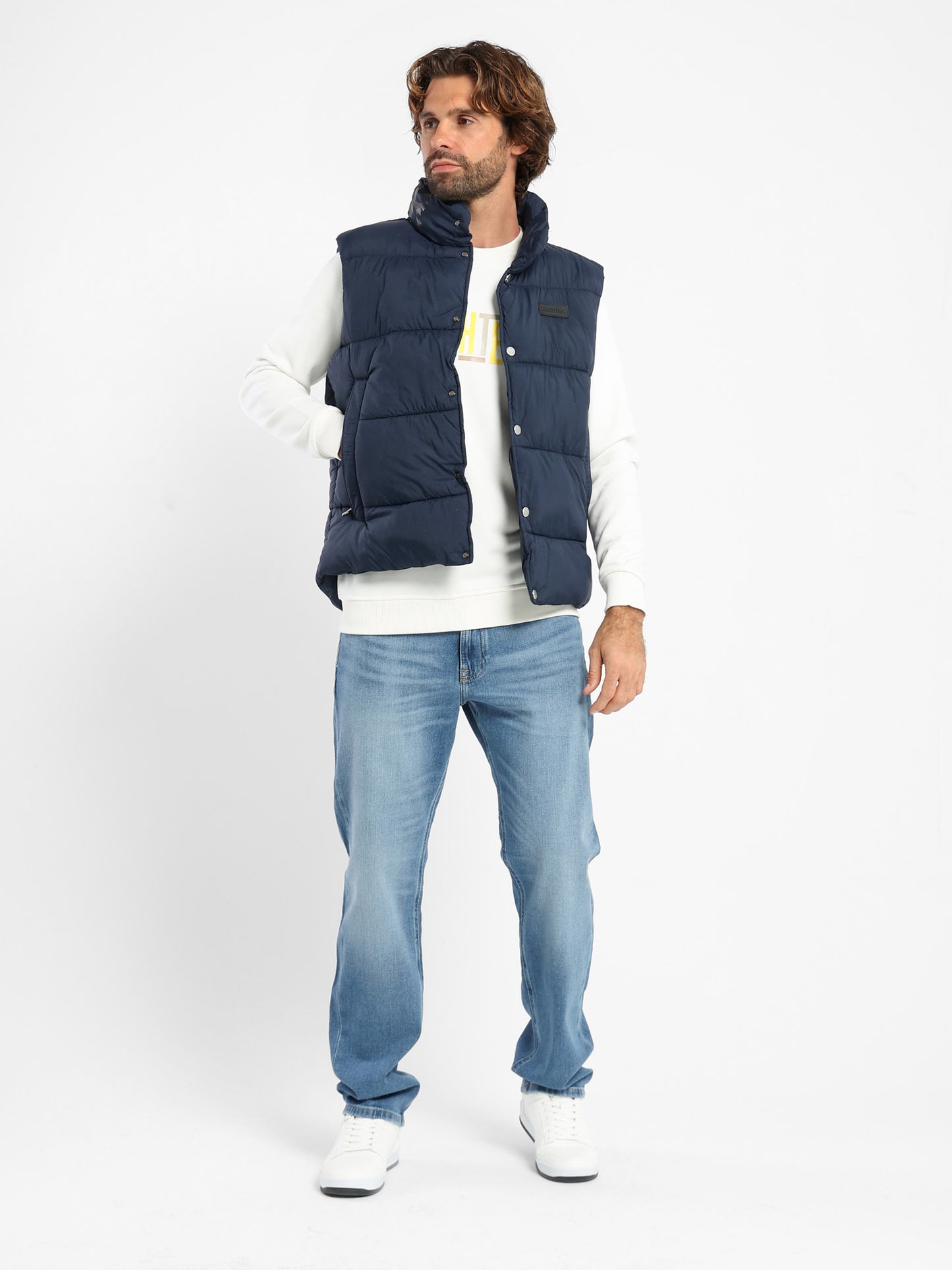 Mock Neck Parka Vest