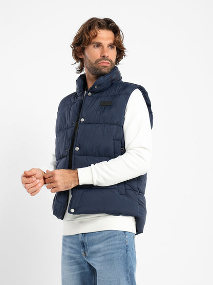 Mock Neck Parka Vest