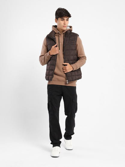 Mock Neck Parka Vest
