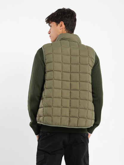 Mock Neck Parka Vest