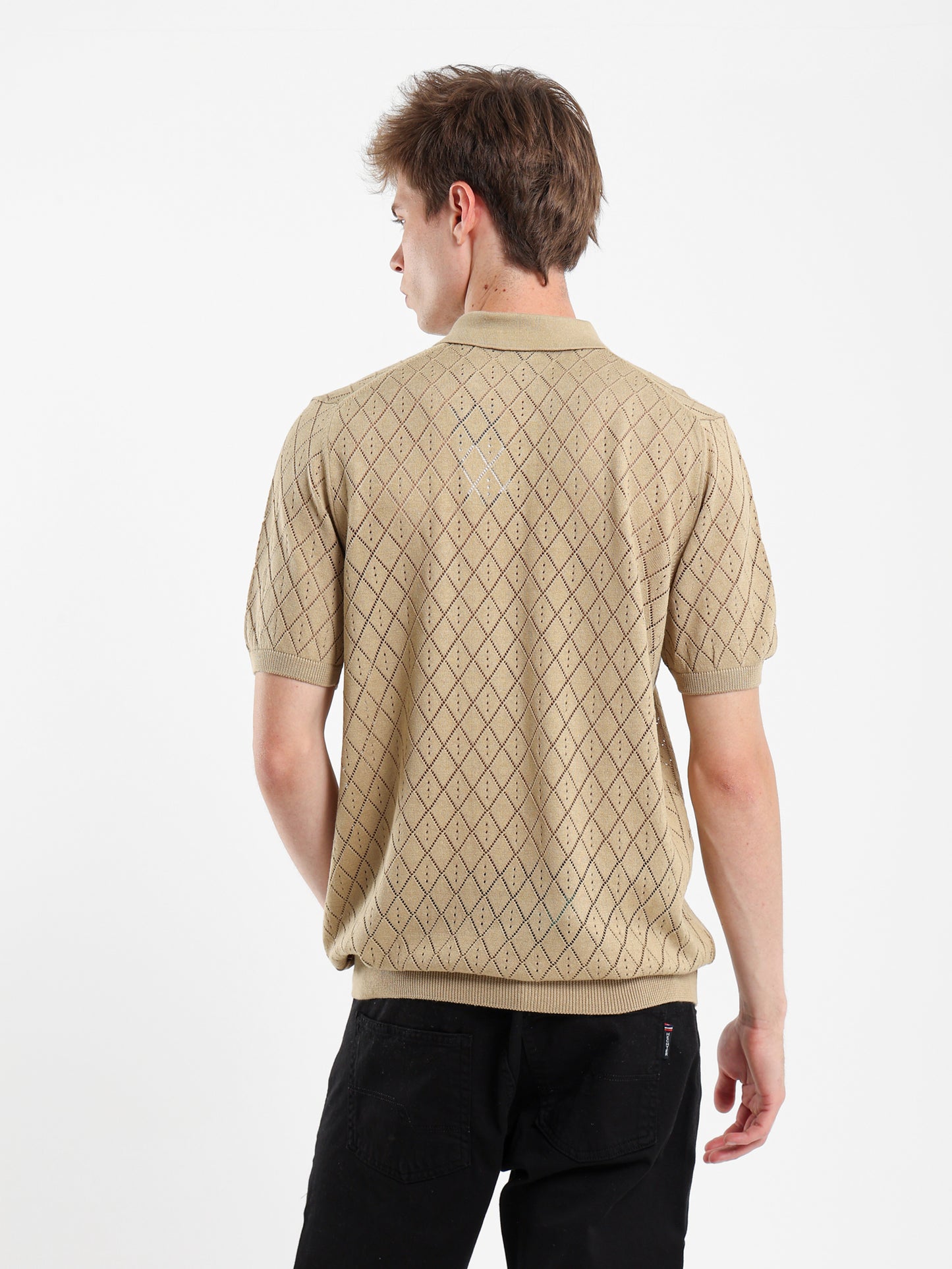 Jacquard Knitwear Polo Shirt