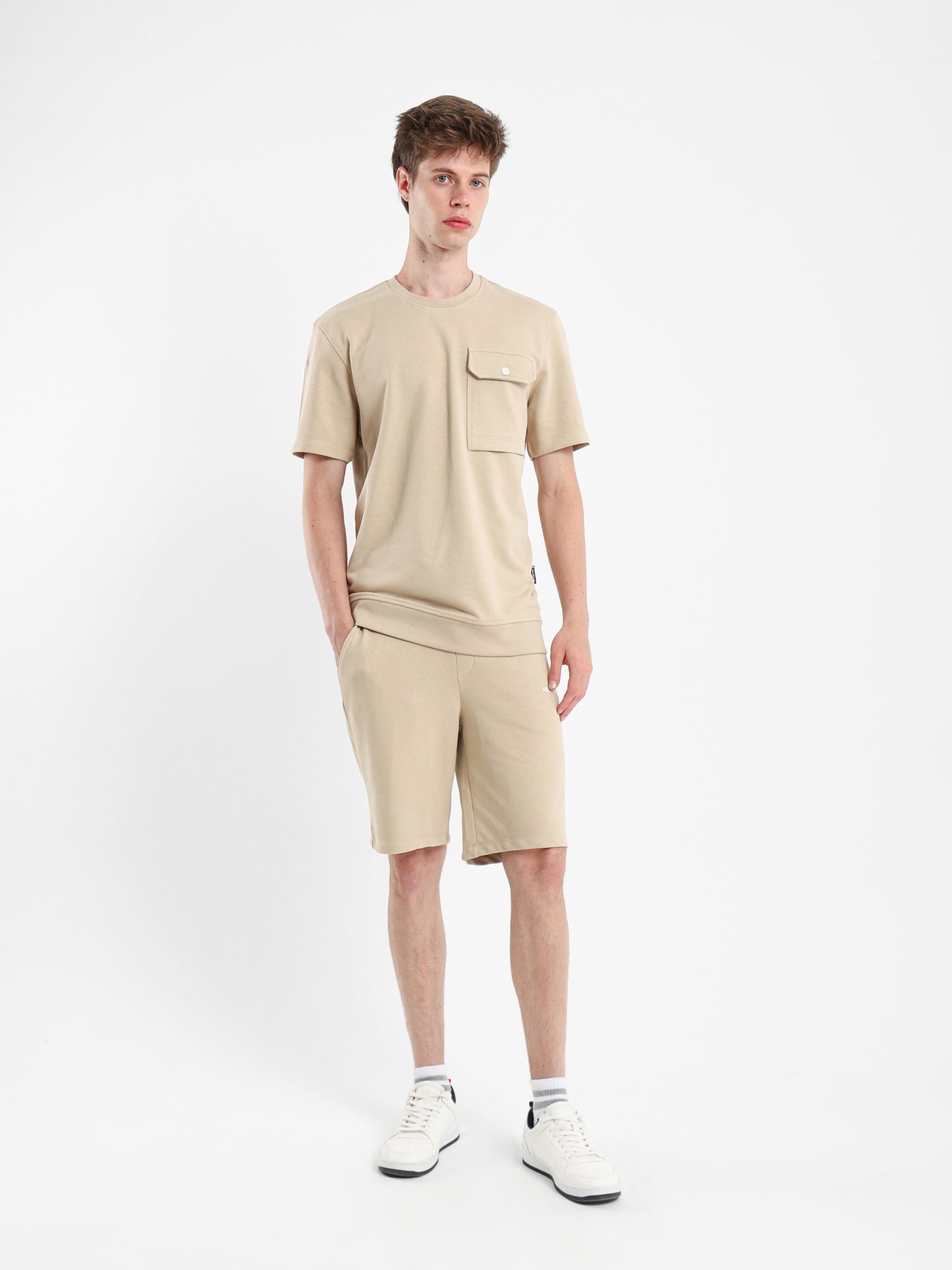 Half Sleeves Round Neck Sweatshirt