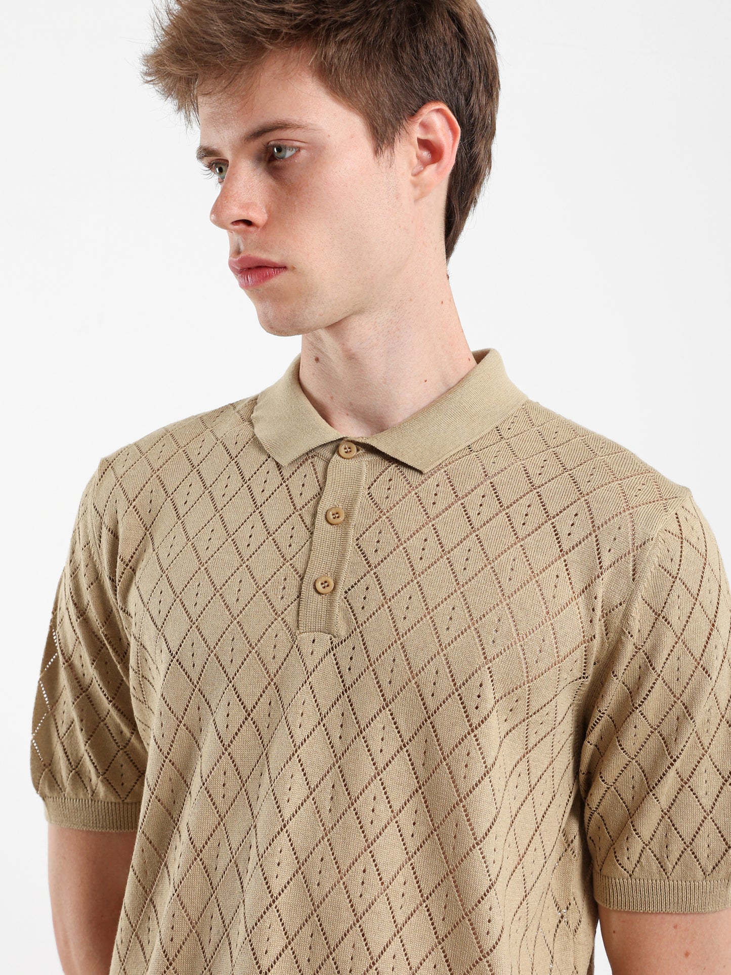 Jacquard Knitwear Polo Shirt