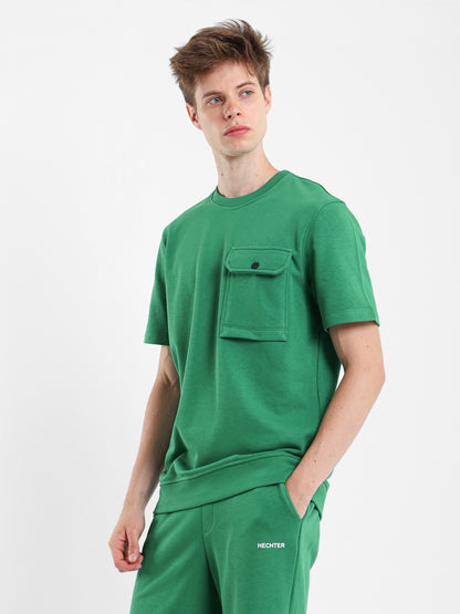 Half Sleeves Round Neck Sweatshirt