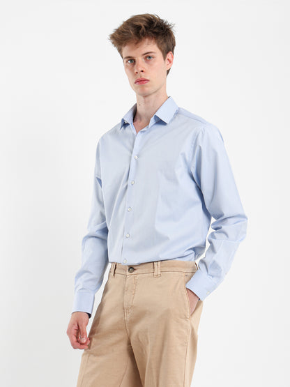 Button-Under Collar Striped Shirt