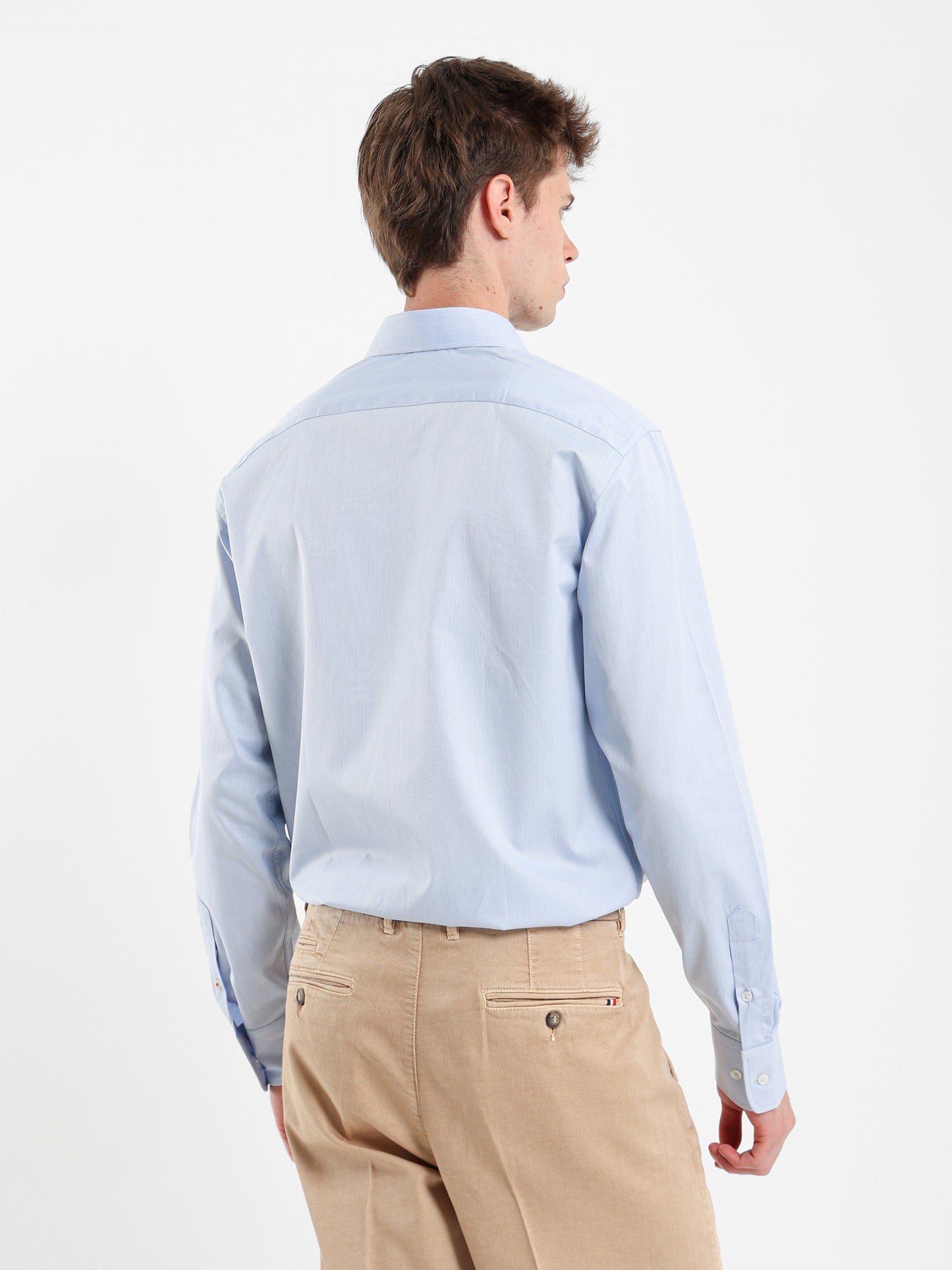 Button-Under Collar Striped Shirt