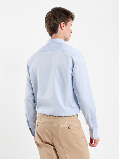 Button-Under Collar Striped Shirt