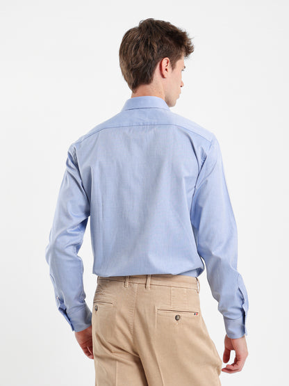 Long Sleeve Shirt with Button-Under Collar