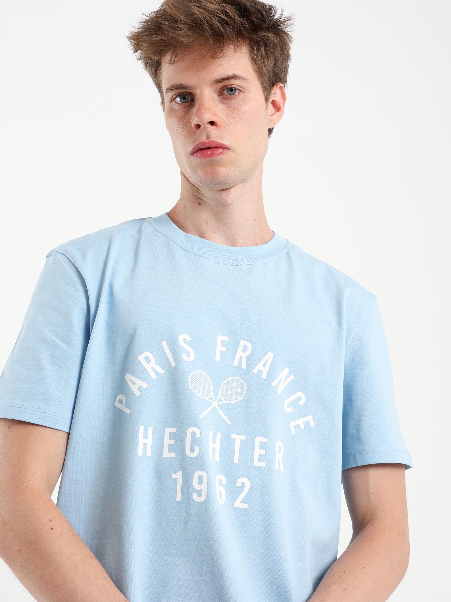 Round Neck Tennis Print T-Shirt