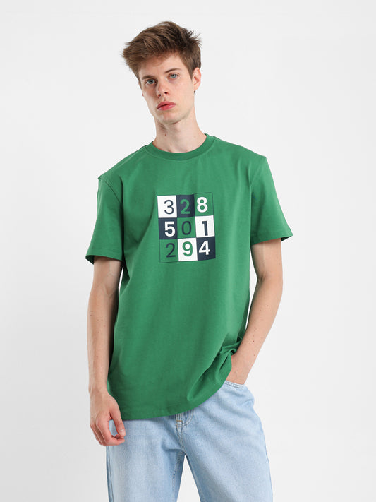 Crew Neck Printed T-Shirt
