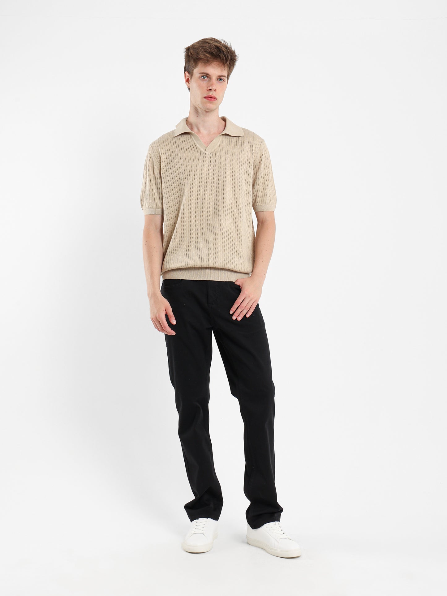 Polo Jacquard Knitwear T-Shirt