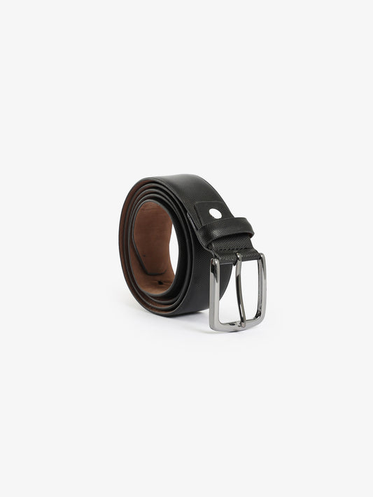 Textured Leather Belt