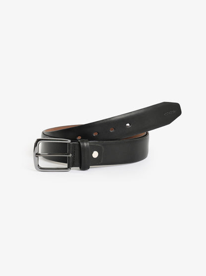 Textured Leather Belt