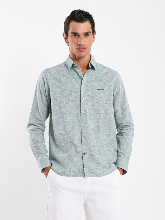 Kent Collar Textured Shirt