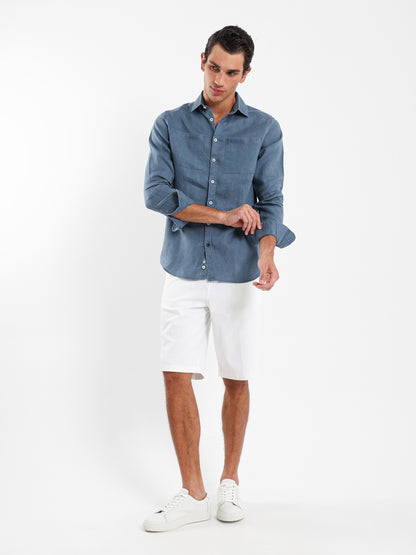 Kent Collar Linen Shirt