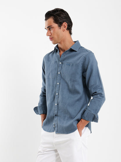 Kent Collar Linen Shirt